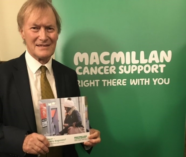 Sir David Amess supports MacMillan Cancer Support 